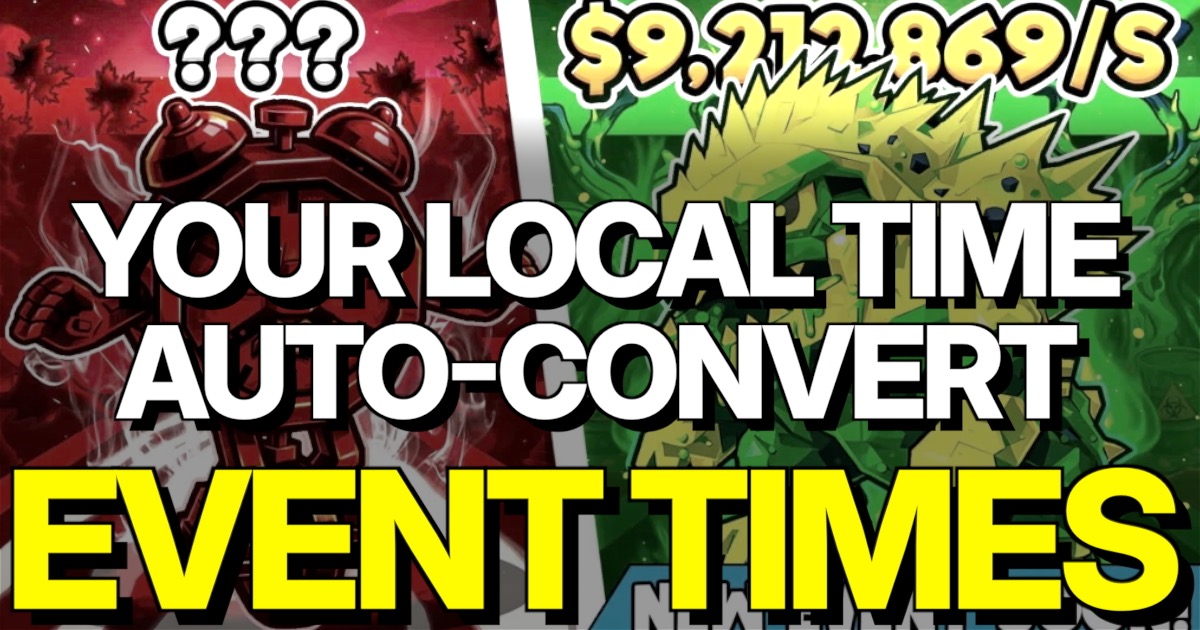 Fortnite STEAL THE BRAINROT Event Schedule Auto Timezone Converter