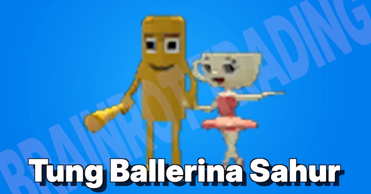 Tung Ballerina Sahurの文字とキャラ画像